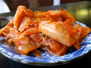 Assiette de kimchi