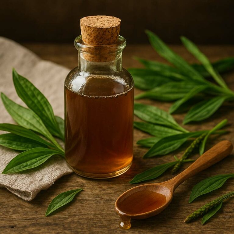 Sirop de plantain anti-allergies
