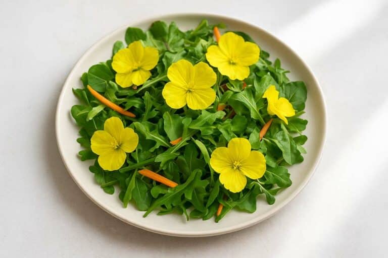 Fleurs d'onagre en salade