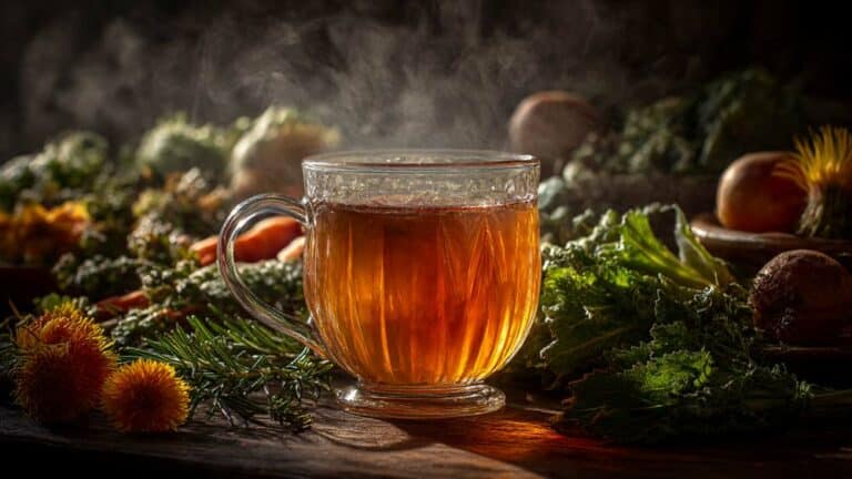 Tisane en préparation des fêtes