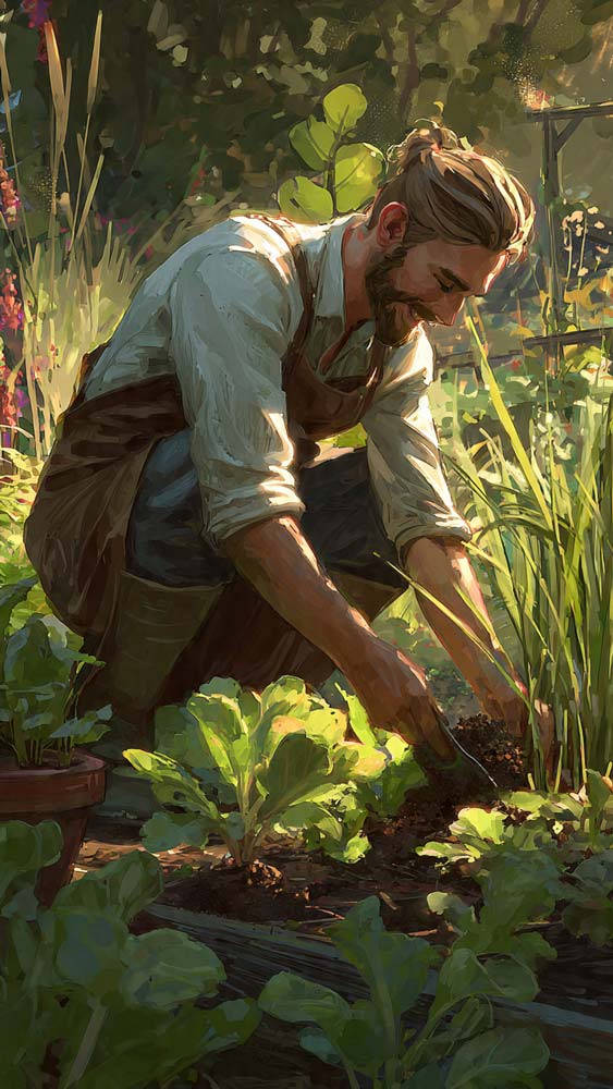 Jardin heureux sans engrais