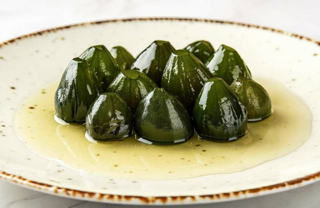 Figues vertes confites