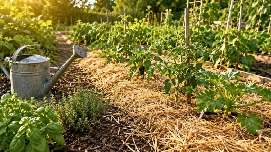 paillage de canicule