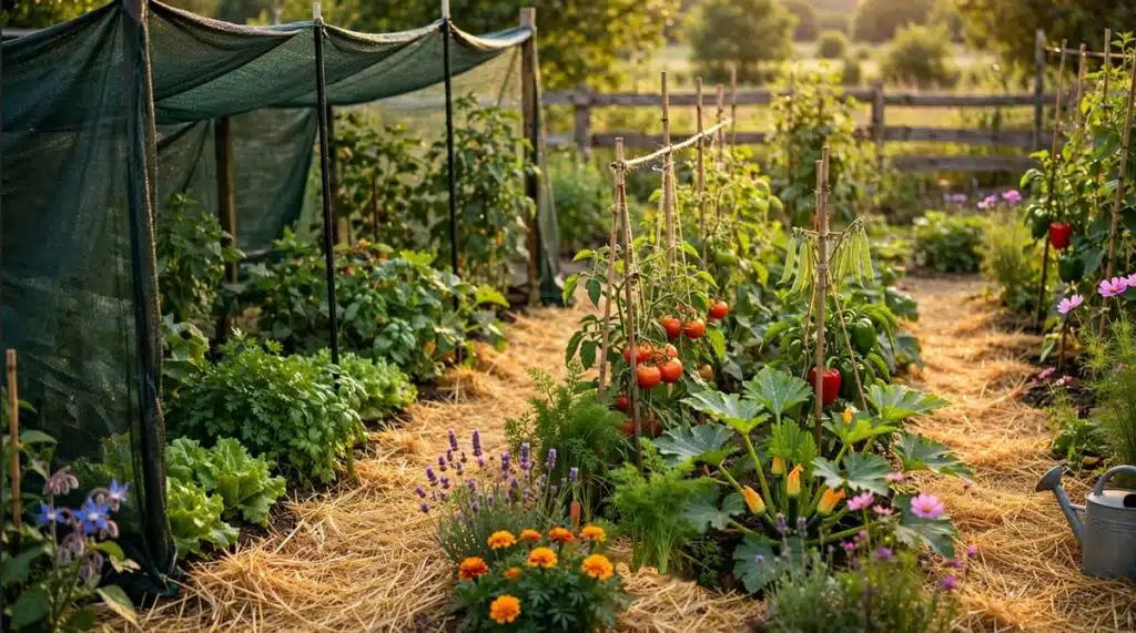 Potager paill&eacute; et ombr&eacute;