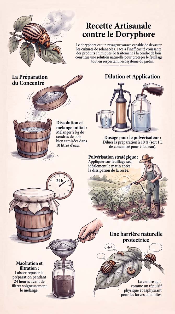 Cendre contre doryphore