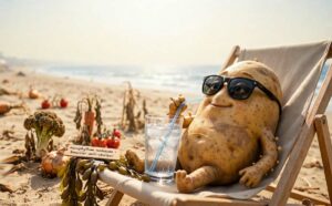 pomme de terre protégée de la chaleur